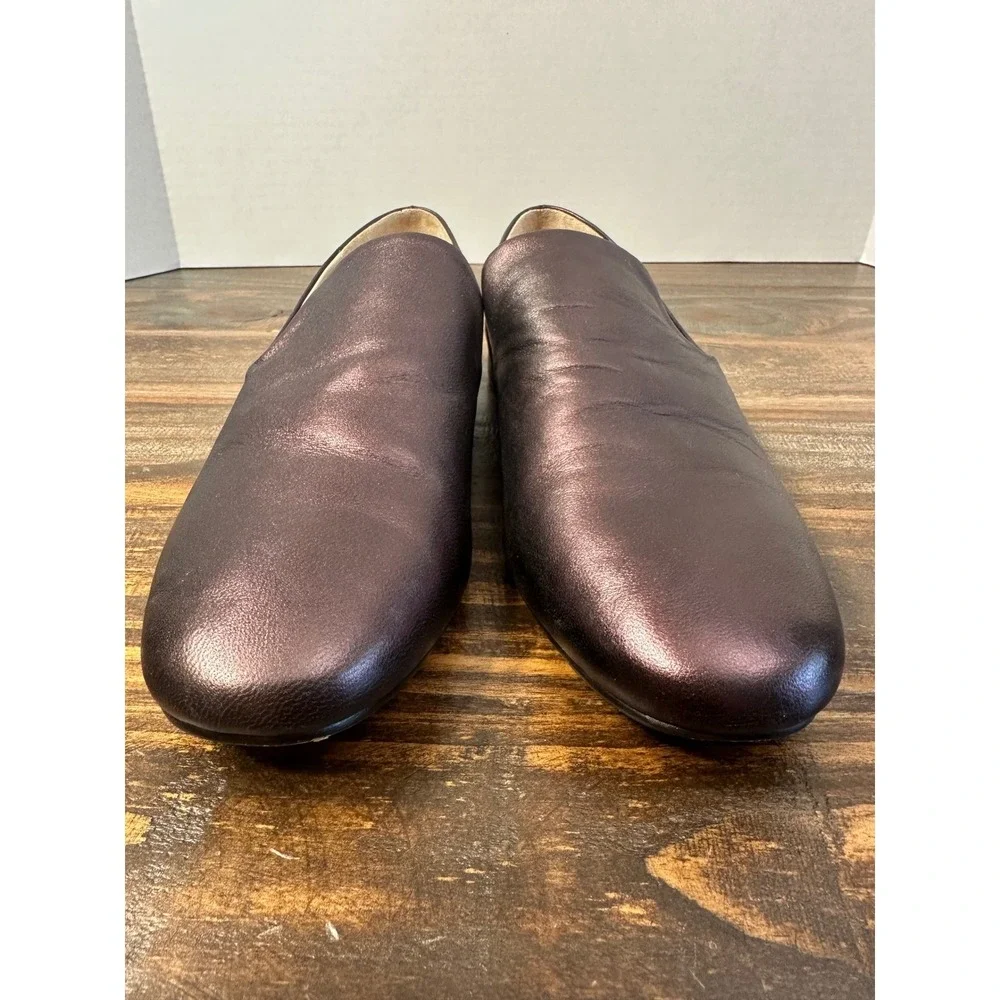 Liendo by Seychelles Anthropologie Bronze Leather Loafer Woman Sz‎ 6 Dress Shoe